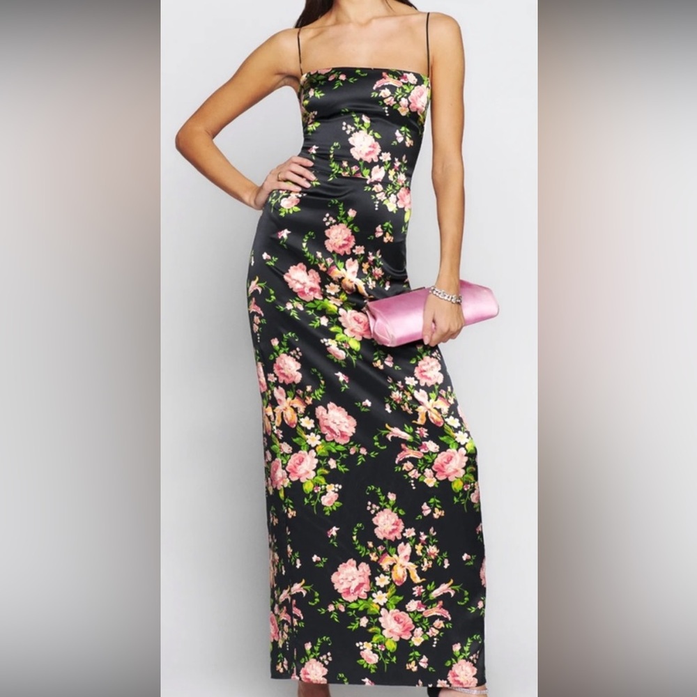 Reformation Frankie silk dress